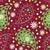 Daisy madness collection hero  Paisley pattern in Viva Magenta,green and Burgundy background Image