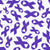 Bright Purple Awareness Ribbons and Polkadots on White Image