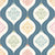 Pastel Rainbow Cream and Navy Vintage Christmas Ornaments Ogee Dots Image