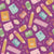 Colorful Pastels and Dark Mauve Back to School Classroom Stationery Image