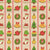 Christmas Decoration Gingerbread Cookie Stripes on Cream Image