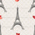Pretty In Pairs - Eiffel Tower and Hearts Image