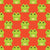 Cute Cartoon Frogs on Pale Red Image