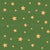 Shinig stars on evergreen fabric Image