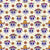 Day of the Dead Assorted Sugar Skulls on Pastel Yellow Image