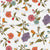 In Bloom Cloud White - Floral Wallpaper - Camellia Collection - Watercolor Bees - Summer Floral Image