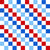 Patriotic Red White and Blue Checkerboard Image