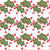 Christmas Simple Holly and Berries Horizontal Pattern Image