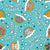 Judging You Silently Sassy Cats in Rainbow Clouds Blue Image