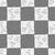 Hearts and love checkerboard in hand-drawn lineart – love leverage collection – white grey black – Fun modern twist on the classic checkerboard in a valentines color palette. Spread some love and decorate your table and house with this fabric Image