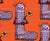 Cute Halloween Monster Letter L with Flower Image