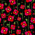Bright Red Pink and Moody Black Poppies Bold Watercolor Poppy Fields Wallpaper Image