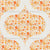 Retro Florals Fall Oranges Ogee Image