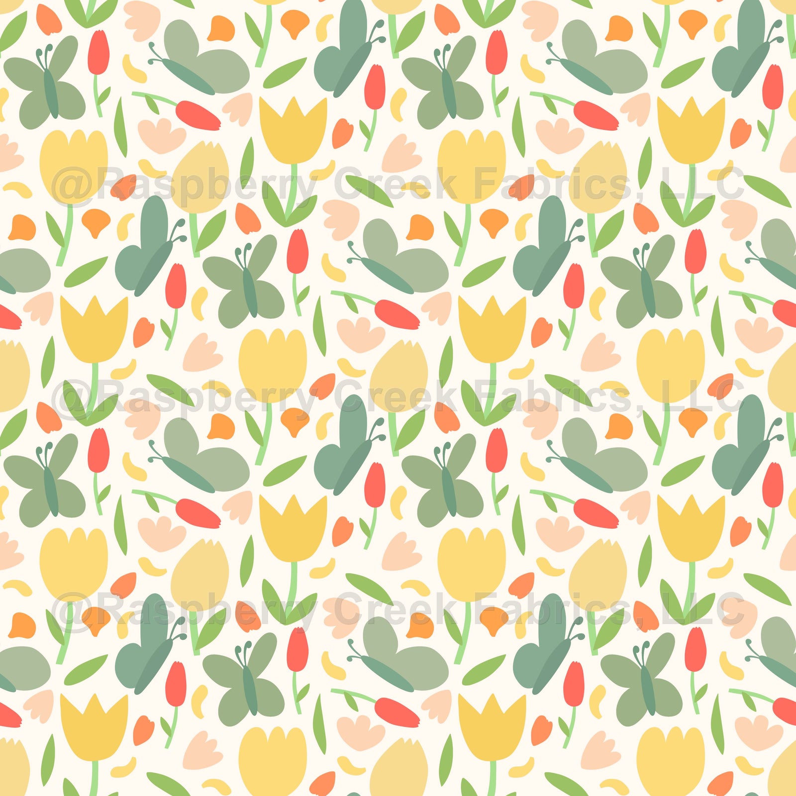 Sunny Break Wallpaper | Spring Shower by Mishka Studio