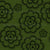 Green Retro floral, vintage flowers, antique look, Olive green, black,1950s, 1940s flowers, dotted floral, dresses, vintage look, retro inspired, polka dots, bold floral Image