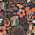 Otherworldly fungi // dark brown background brown and orange wild toadstool mushrooms Image
