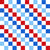 Patriotic Red White and Blue Checkerboard with Stars Image