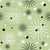 Atomic Sparkles Wall Paper - Sea Glass Green -  Mid-Century, Vintage Home,  Retro Snowflakes Image