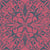 Vintage Teal Ornamental Damask on Rosewood Pink Image