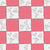 Hearts and love checkerboard in hand-drawn lineart – love leverage collection – white pink-orange black – Fun modern twist on the classic checkerboard in a valentines color palette. Spread some love and decorate your table and house with this fabric Image