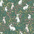 easter bunny meadow on dark green Image