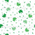 Shamrocks and Sprinkles St Patrick's Day Spring Non Directional Scatter Clovers on White Image