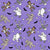 Halloween Monster Mash Dancing Skeletons Mummies Ghosts Frankenstein on Purple Image