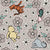 Classic Pooh and Friends Nursery Floral Neutral Taupe Image
