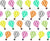 Colorful Balloons, Hot Air Balloons, Kids Room, White Background Image