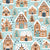 Gingerbread Village by MirabellePrint / Mint Background Image