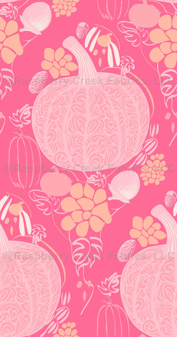 Preppy Halloween. Collection: Pink Pumpkins - Raspberry Creek Fabrics