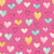 Penelope Pastel Hearts on Hot Pink Image