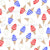 Patriotic Red, White and Blue Ice Cream Swirl Cones Image
