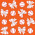 Baseballs and Bows Orange Image