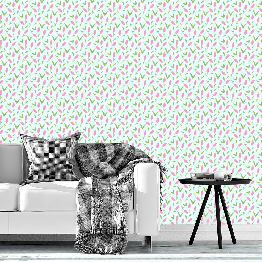 Budding Garden Wallpaper | Spring Shower by Mishka Studio