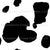 Seamless repeating pattern of cow skin. Black and White. Image