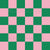 Chess Board in Green and Pink Image