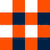 Team Spirit Football Bold Checkerboard in Denver Broncos Colors Blue and Orange Image