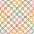 Pastels Diagonal Multicolored Rainbow and Cream Plaid Gingham Checks Image