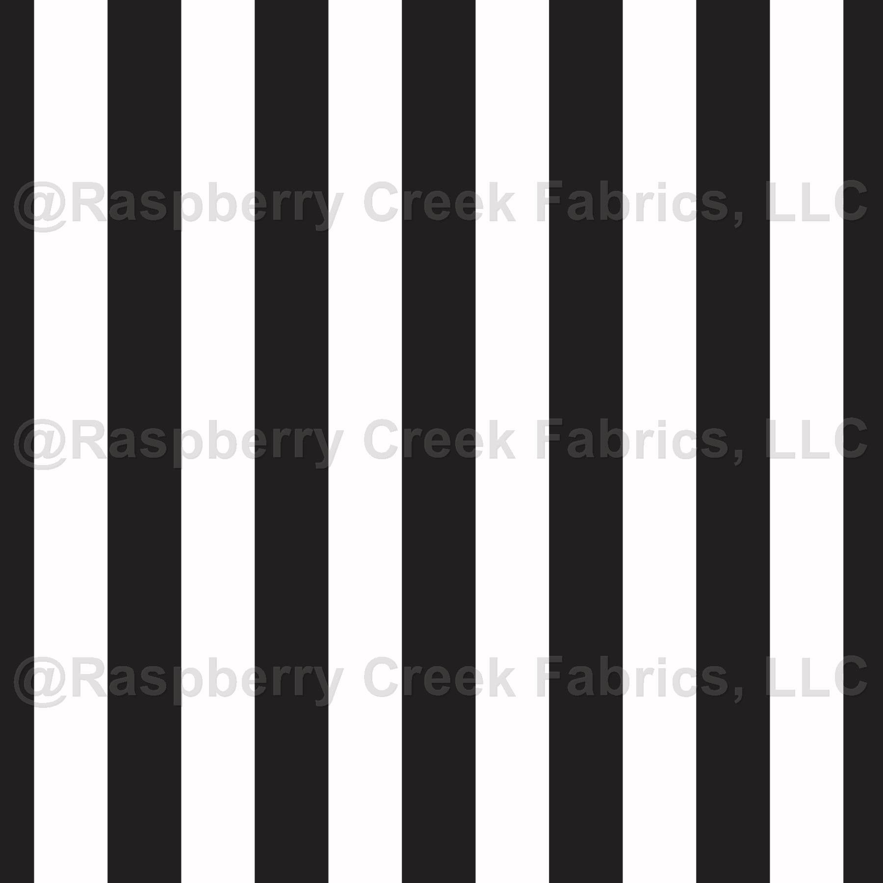 Black and white Vertical stripe Fabric, Raspberry Creek Fabrics