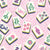 Scattered Preppy Mahjong Tiles in Blush Pink Image