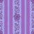 Liliths Scrolls Floral Stripes Amethyst Purple & Purple Image