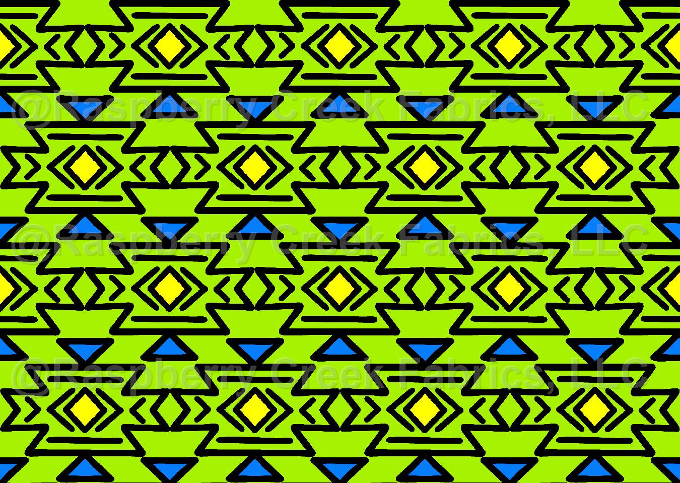 Abstract Green, Neon Moon Collection by Krystal Winn Design