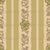 Liliths Scrolls Floral Stripes Dark Khaki Yellow & Sand Image