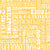 Halloween Word Cloud Sayings in White on Yellow Image