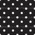 Simply Black and White Polka Dots White on Black Image