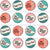 1950s Colorful Soda Bottlecaps Image
