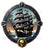 Daring Seafarer: Pirate with Black Sails Ship Logo Design - Maritime Mystique and Adventure Unleashed in a Captivating Emblem. Image