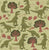 Tyrannosaurus Rex Dinosaurs in Pale Green and Light Green Image