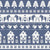 fairisle christmas stripe dusty blue Image